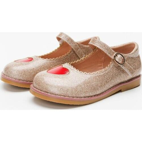 Weoneit Kid Shoes For Girls Princess Shoes Fashion Color Children Love Pattern Little Girls Leather Shoes Toddler Girls Shoes