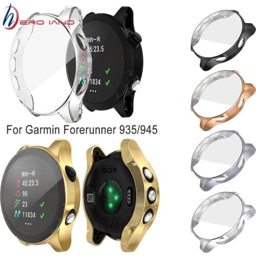 Screen Protector Case for Garmin Forerunner 935 945 Soft TPU All-Around Ultra Thin HD Clear Cover Smart Watch Shockproof Shell