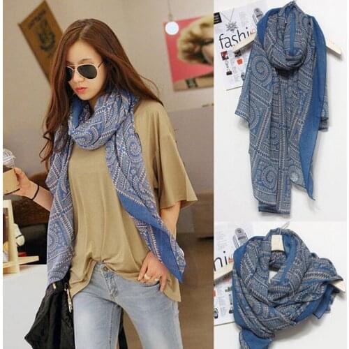 2016 High Quality Womens Spring Fashion Scarves Women Scarfs Thin Long Georgette Silk Floss Shawl Stripe Print Shawls Scarf Wrap
