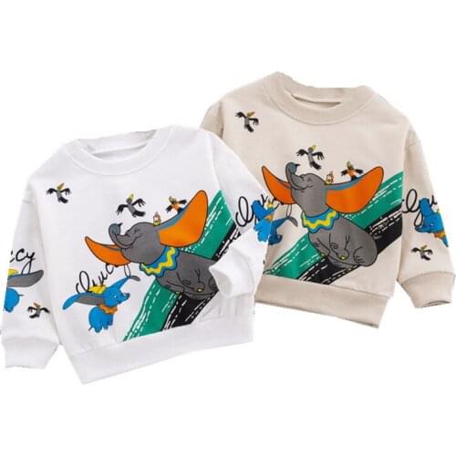 2021 Summer Toddler Boys T-shirt Kids Coat Baby Girls Tops Spring Children Sweatshirt Clothing Long Sleeve Top T-shirt Cheap