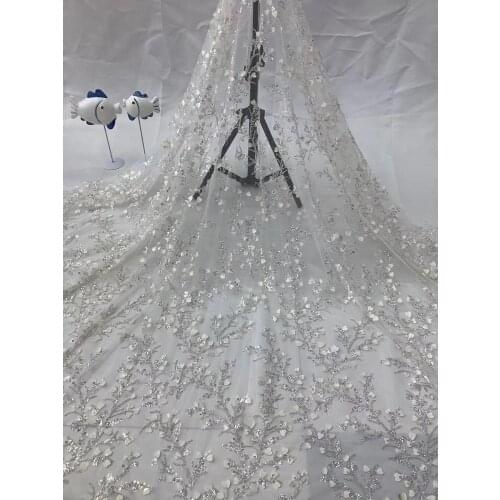 African Lace Fabric SYJ-328813 Embroidered Nigerian Laces Fabric Bridal High Quality French Tulle Lace Fabric For Women Dres