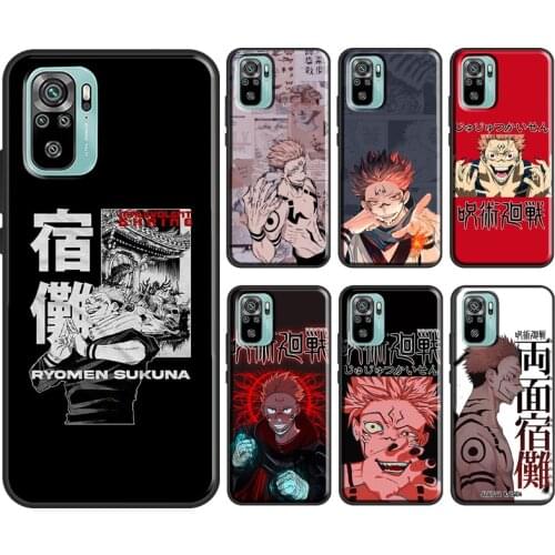 Anime Jujutsu Kaisen Ryomen Sukuna For Xiaomi Redmi Note 9S 8T 7 Note 10 8 9 Pro Case For Redmi 9A 9C 8A K40 9T Soft Cover
