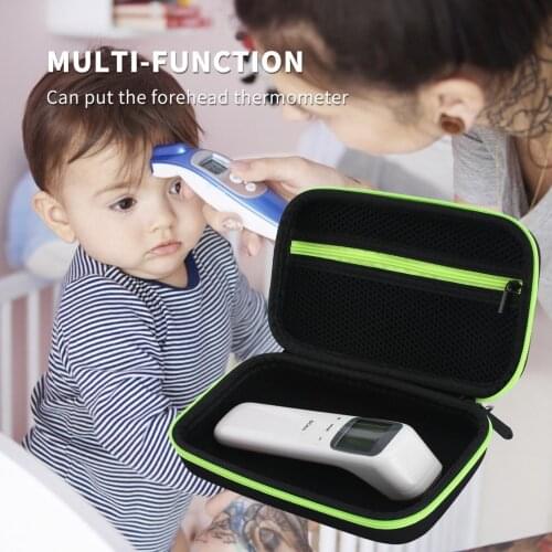 Forehead Thermometer Storage Case EVA Shockproof Wear Electronic Digital Infrared Thermometer Storage Box Protective Protector