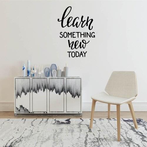 Something New Today Wall Sticker Quote Wall Decal Home Decoration For Living Room Bedroom Vinyl Art Mural DW11201