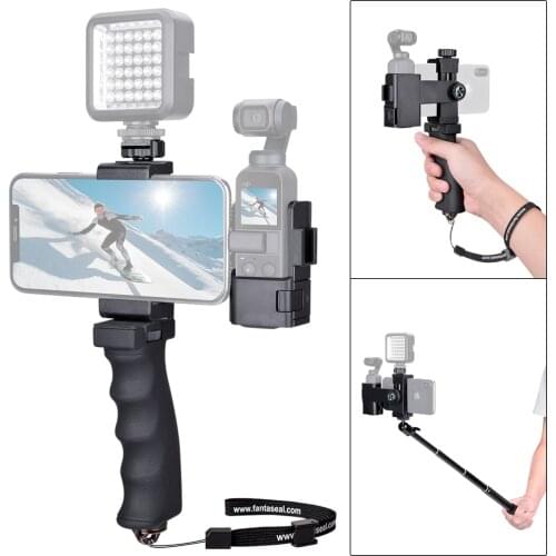For DJI Osmo Pocket Phone Holder Ergonomic Hand Grip Hand Mount Rig Holder Stabilizer Camera for DJI Osmo Pocket Accessories