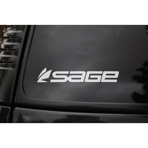 For Sage Fishing Rods And Reels Vinyl Sticker Decal (V57) Fish Angler Boat Truck Car Styling