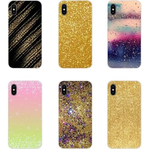 For Xiaomi Redmi 4A S2 Note 3 3S 4 4X 5 Plus 6 7 6A Pro Pocophone F1 New Style Sparkle Glitter Gold Bling Soft Transparent Cases