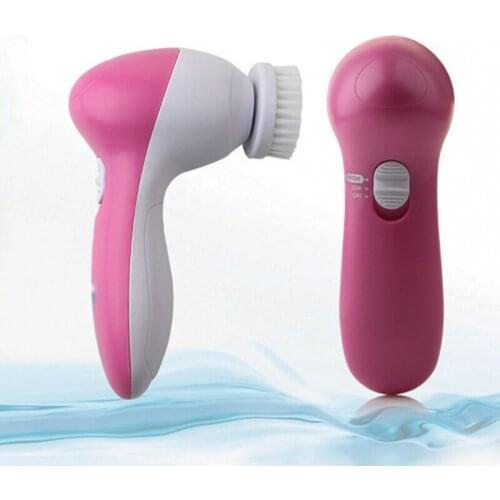Pore Cleaner Body Cleaning Massage 5 in 1 Electric Wash Face Cleansing Machine Facial Mini Skin Beauty Massager Brush