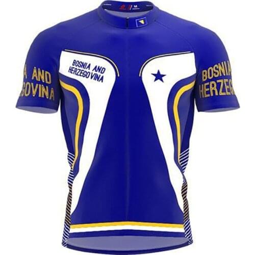 2021 Bosnia More Style Summer Cycling Jersey Team Men Bike Road Mountain Race Tops Riding Bicycle Wear Bike clothing Quick Dry