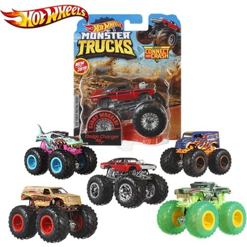 Hotwheels 1:64 Car Toy Monster Trucks Assortment Metal Kid Lover Collection FYJ44 Singel Package Big Tyre Hot Wheels Gift