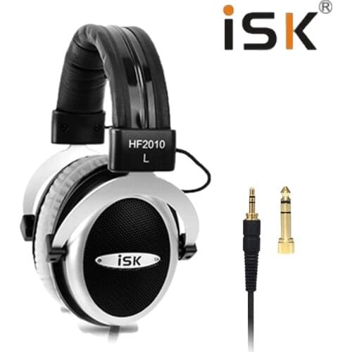 Original ISK HF2010 Semi-Open Monitor Headphones HiFi Stereo Earphone Studio Recording Audio Headset Noise Canceling Headphone