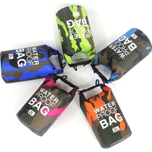 2L-30L Camouflage Waterproof Dry Bag Floating PVC Dry Bag for Swimming River Trekking Stream Rafting