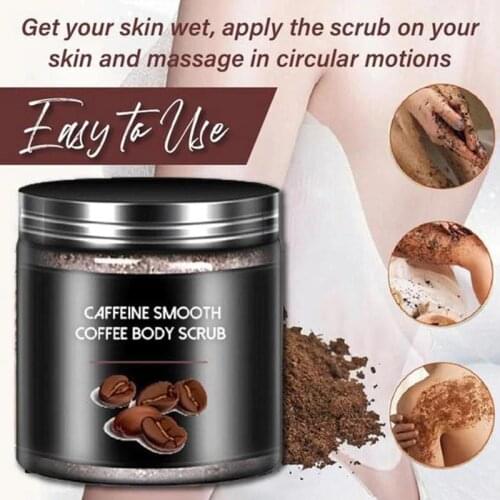 Coffee Scrub Body Scrub Cream Whitening Moisturizing Dead Sea Salt Exfoliating Anti Cellulite Treatment Acne Smooth skin