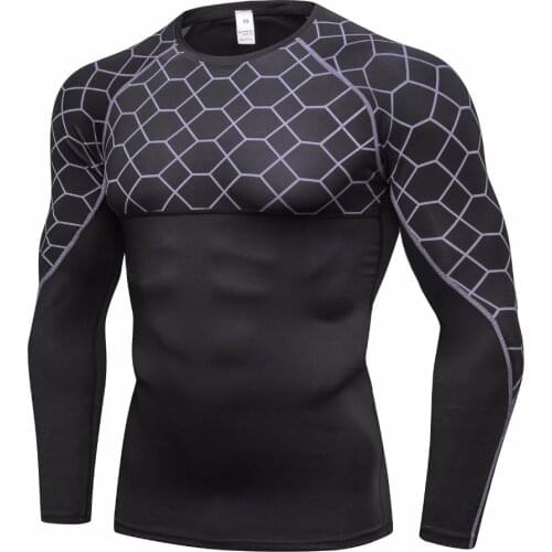 Mens Striped Shirt Running Tights Quick Drying Shirt Fitness Bodybuilding Tops Cycling Jogging Jersey Sportswear ropa deportiva