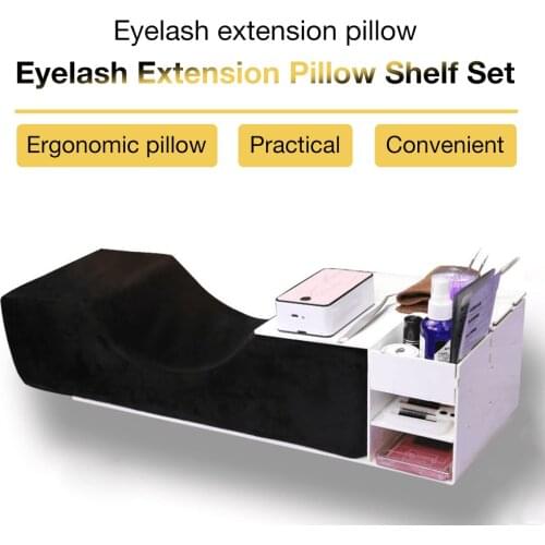 Eyelash Extension Pillow Shelf Set Professional Neck Support Grafting Eyelash Cushion Organizer For Beauty Salon