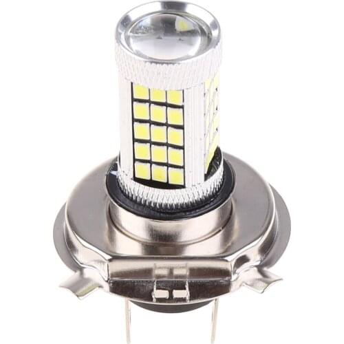 New White DC 12V H4 2835 63 LED 6000K Car Projector Fog Driving Light Bulb