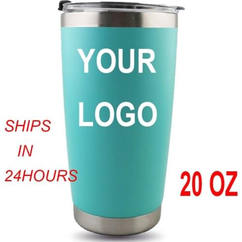 Drop shipping 20oz Tumbler Double wall 304 stainless steel mug cup water bottle car cup print your logo mug