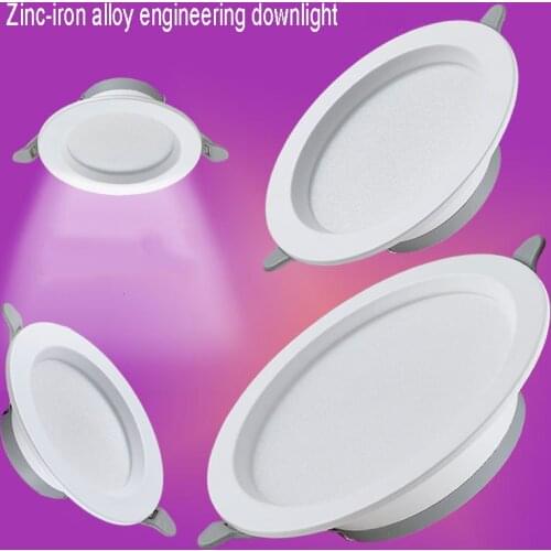 LED Ceiling Lamp 6W9W12W18W Hotel Project Embedded Downlight 6 Inch LED Home Decoration Living Room Ceiling Lamp