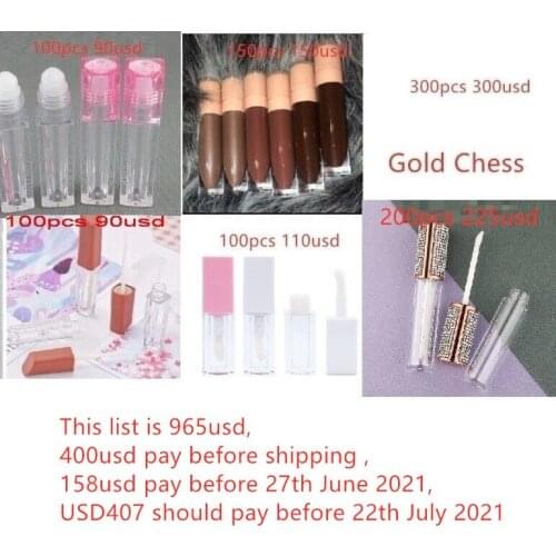 Lip Gloss Tube Black Lip Balm Empty Lipstick Bottle Beauty Cosmetic Packing Container Tool Mini Sample Vials F3840