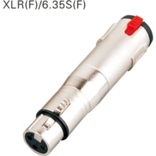 High Quality Locking Female XLR to Fml 1/4" 6.35mm stereo Jack Connector Adapter