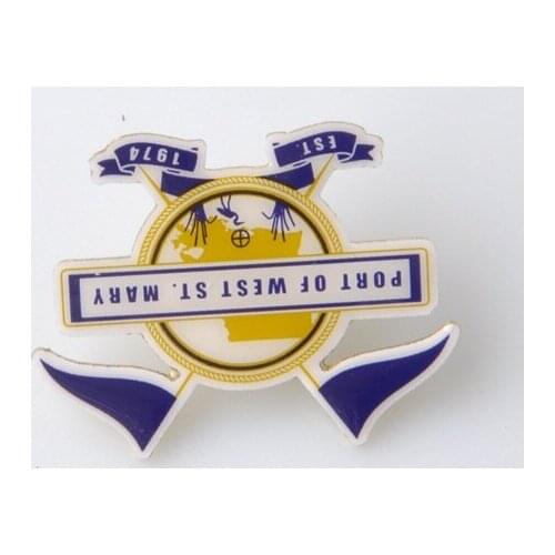 Low price zinc alloy badge personality trend plating metal badges