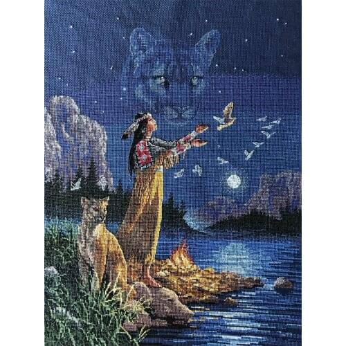 2020 Gold Collection DIY Embroidery Hidden Spirits Embroidery Kit with 100% Cotton Flosses & Free Shipping for Home Wall Decor