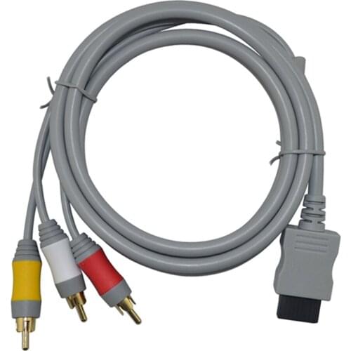 10 PCS a lot 1.8m Component Cable HDTV Audio Video AV Cable for Wii Console Game Accessories