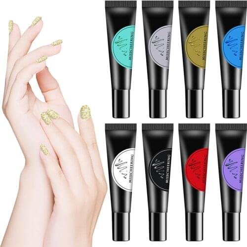 12 Color Nail Stamping Gel Painted Rubber Hose Printing Template DIY Design Manicure Nail Printing Glue 8ml TSLM1
