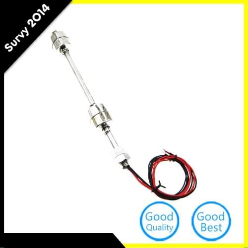 220V 200mm Liquid Float Switch Water Level Sensor Stainless Steel Double Ball diy electronics