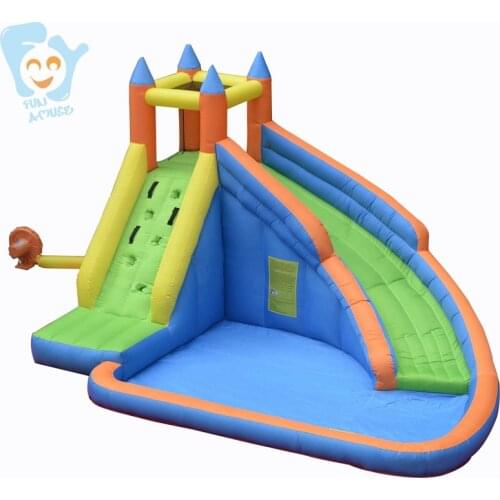 3-5 Kids Outdoor Yard Garden Lawn Inflatable Spray Water Slide with Pool Blow UP Toddler Splash Bouncer