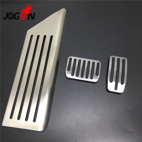 3pcs LHD Car Fuel Gas Brake Pedal Cover For Tesla Model 3 2017 2018 AT