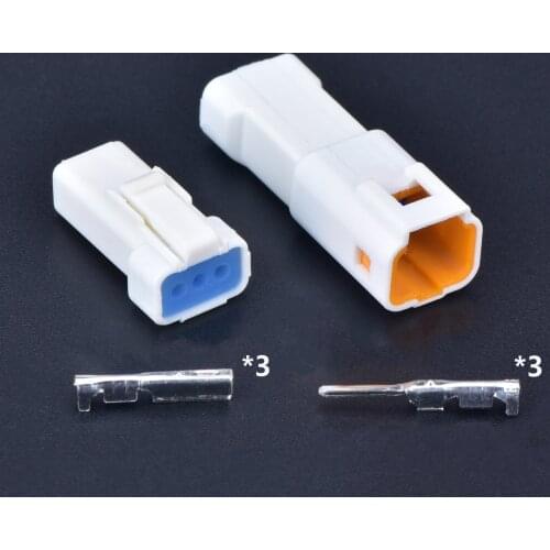 5 sets JST JWPF type Automotive Waterproof Cable Connector 3 pin Male or Female Butt Plug 03R-JWPF-VSLE-S 03T-JWPF-VSLE-S