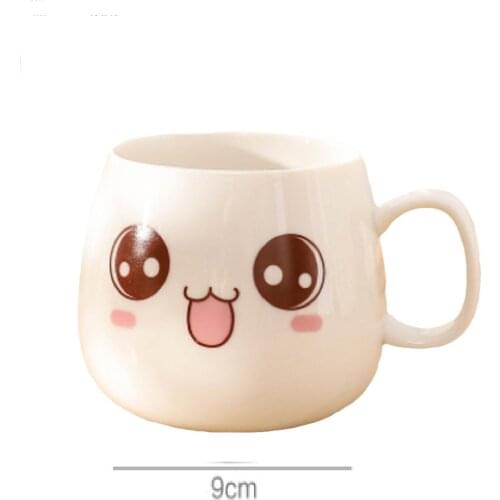 Cup creative personality ceramic mug with lid spoon trend couple drinking cup home Coffee Cup for men and women teacup