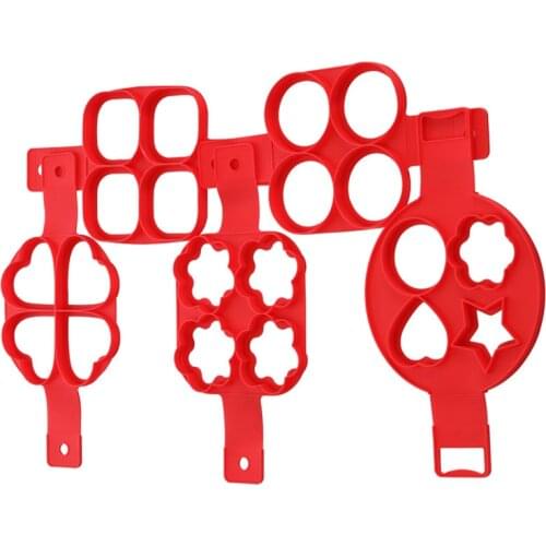 Egg Pancake Ring Nonstick Maker Molds Silicone Egg Cooker Mold Fried Egg Shaper Omelet Moulds For Kitchen Baking Accessories