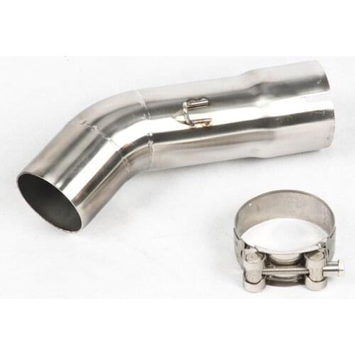 51mm Motorcycle Exhaust Muffler Pipe Middle Pipe Connector Link Pipe Tube For Yamaha FZ8 FZ800