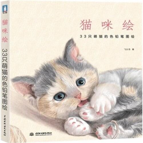 Chinese Pencil Drawing Book Feile Bird Cute Cat Paintings Book Learning Color Pencil Textbook Line Sketch Tutorial Aart Book