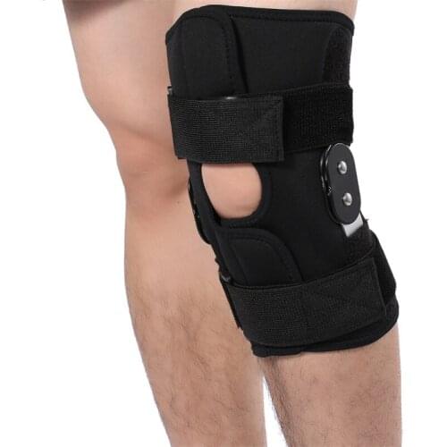 Knee Joint Leg Support Arthritis Compression Sleeve Hole Hinged Kneepad Adjustable Support Pad Brace Protector Bthi