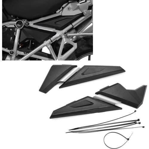 Side Panel Upper Frame Guard ABS Triangle Cover For BMW R1200GS / ADV 2013-2016 Plastic And Aluminum