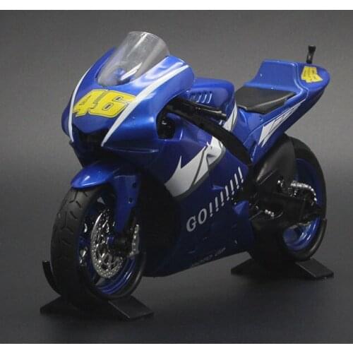 1: 12 Yamaha simulation alloy motorcycle model with sound and light sliding car model childrens toy birthday gift