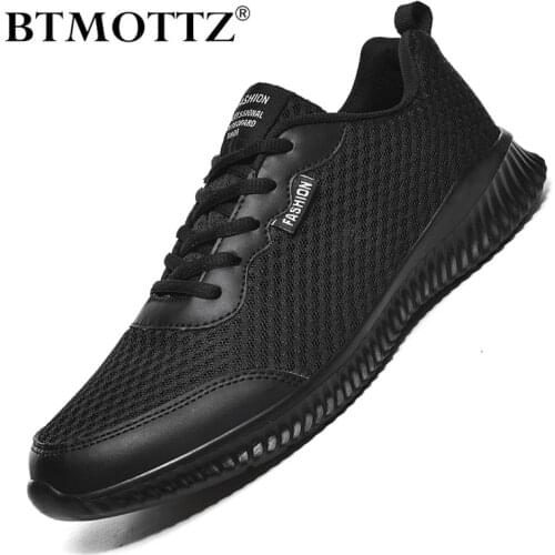 Fashion Men Sneakers Mesh Casual Shoes Lac-up Mens Shoes Lightweight Outdoor Walking Trainers Zapatillas Hombre Plus Size 39-48