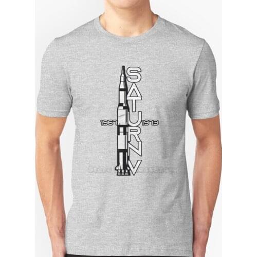 Saturn V Rocket Astronaut Space Gift Short-Sleeved T-Shirt Harajuku Hip-Hop T-Shirt Tee Tops Present Saturn V Saturn V 1967