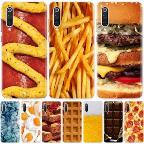 Food French Fries Beer Cheese Silicon Phone Case For Xiaomi Redmi Note 10 9 8 9S 8T 7 6 5 6A 7A 8A 9A 9C Pro Customized Cover Co
