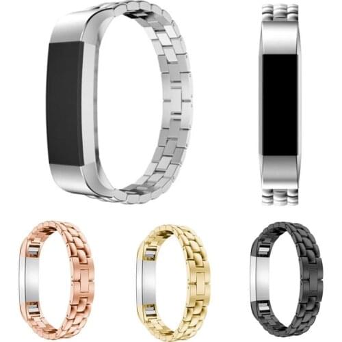 For Fitbit Alta Stainless Steel Replacement Watch Band with Fold Over Clasp For Fitbit Alta/Fitbit Alta HR Metal Bracelet Strap