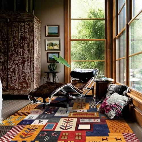 Modern Geometric Persian Soft Carpets For Living Room Bedroom Area Rugs Non-slip Antifouling Factory Direct Mat Wholesale Parlor