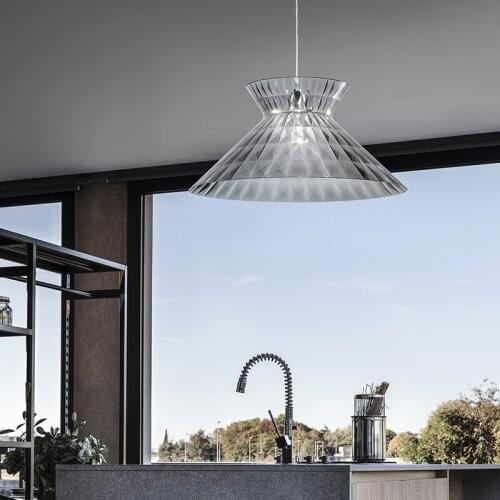 Modern New Denmark Designer Acrylic Colorful Pendant Light E27 Transparent Blue Orange Purple Color Hanging Light For Kitchen