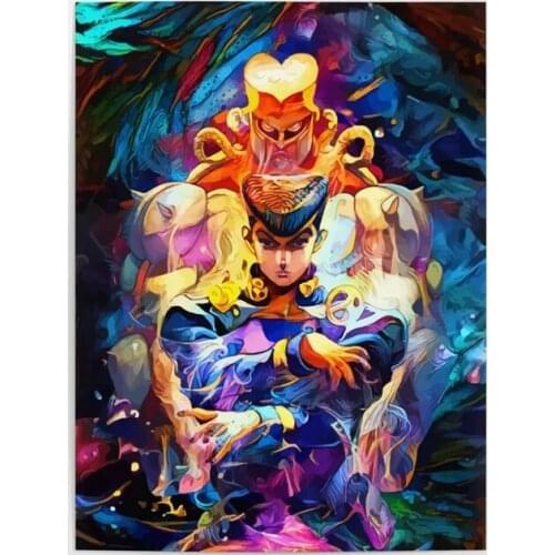 Home Decoration Canvas Colorful Diamond Prints Painting Poster Wall Anime Art For Bedside Background Modular Pictures No Frame