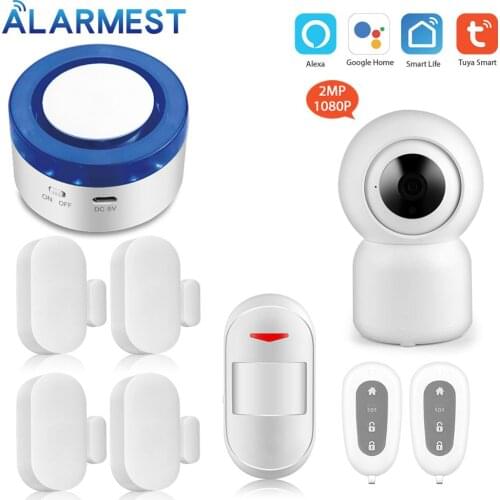 Smart WiFi Alarm Siren Home Security Siren kits iOS Android Smart Life APP Notification Tuya Ip camera