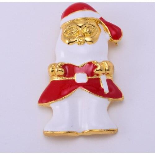 Merry Christmas Snowman Gold Crystal Brooches For Women Vintage Broches Bouquets Suit Lapel Pins Clothes Accessories