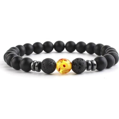 ZV 8mm Beaded Energy Bracelet For Loss Weight Anklet Magnet Chain Natural Seven Chakra Healing Yoga Jewelry Lose Weight Gift