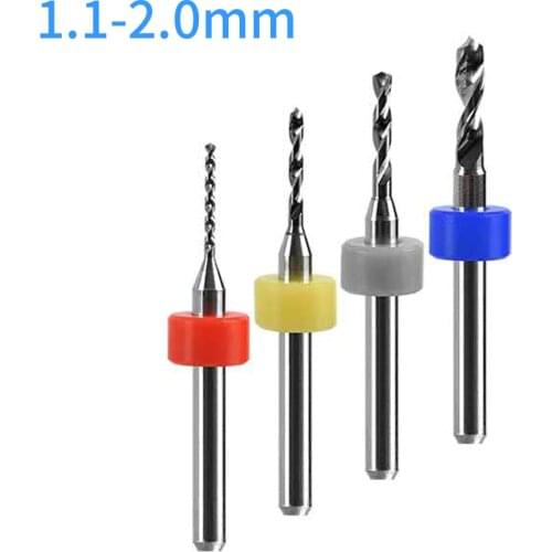 1.1-2.0mm PCB Drill Bit Tungsten Steel For Beeswa CNC Micro Mini Twist Drill drill bit set
